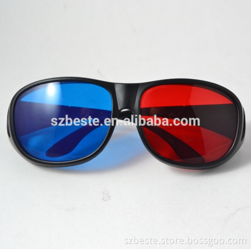cool&stylish plastic red blue 3d glasses